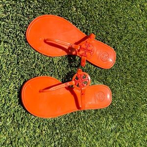 Tory Burch Orange Jelly Thong Sandal